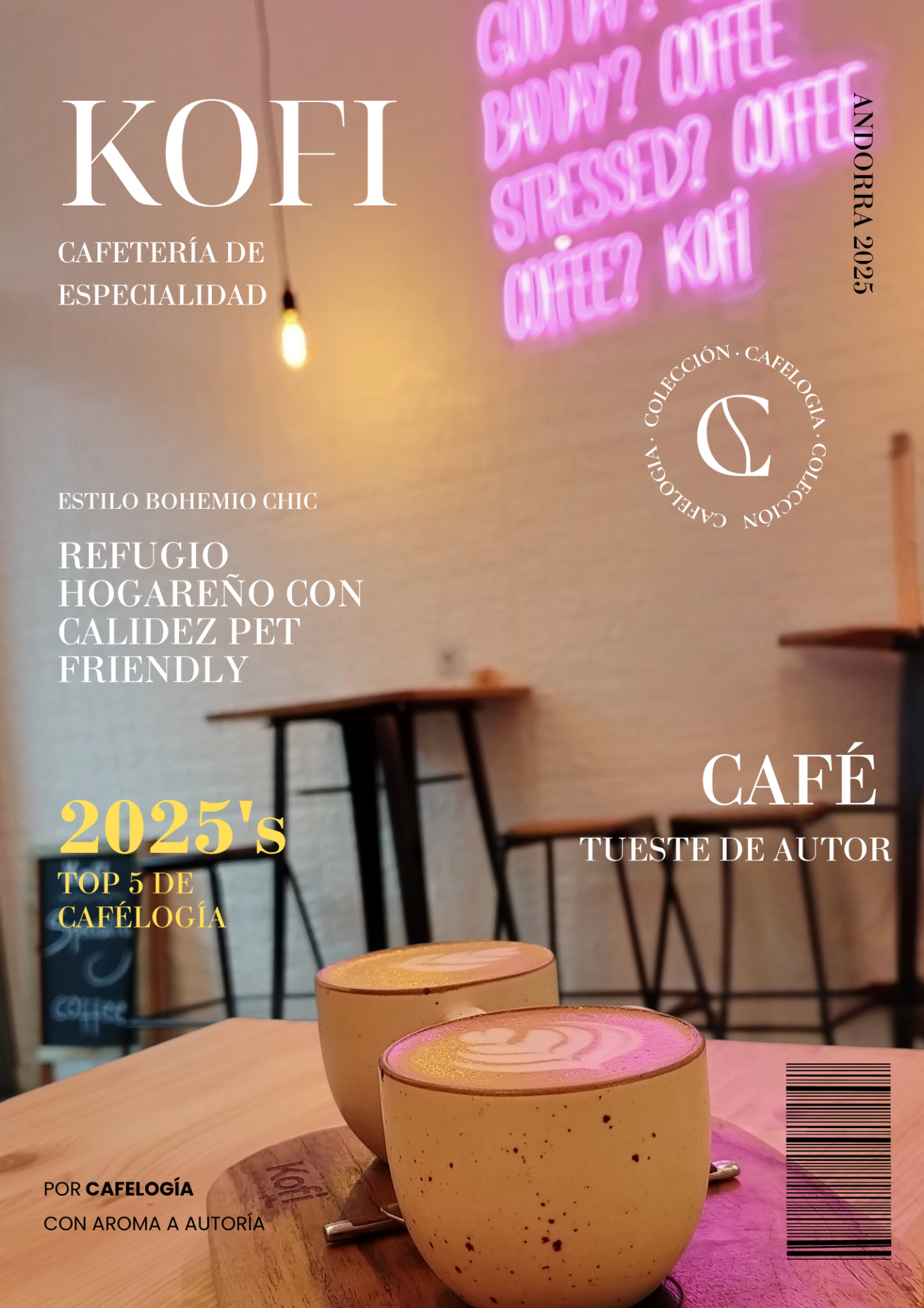 Las 5 mejores Cafeterías de Especialidad en Andorra (2025) kofi cafeteria de especialidad cafelogia blog top 5 andorra